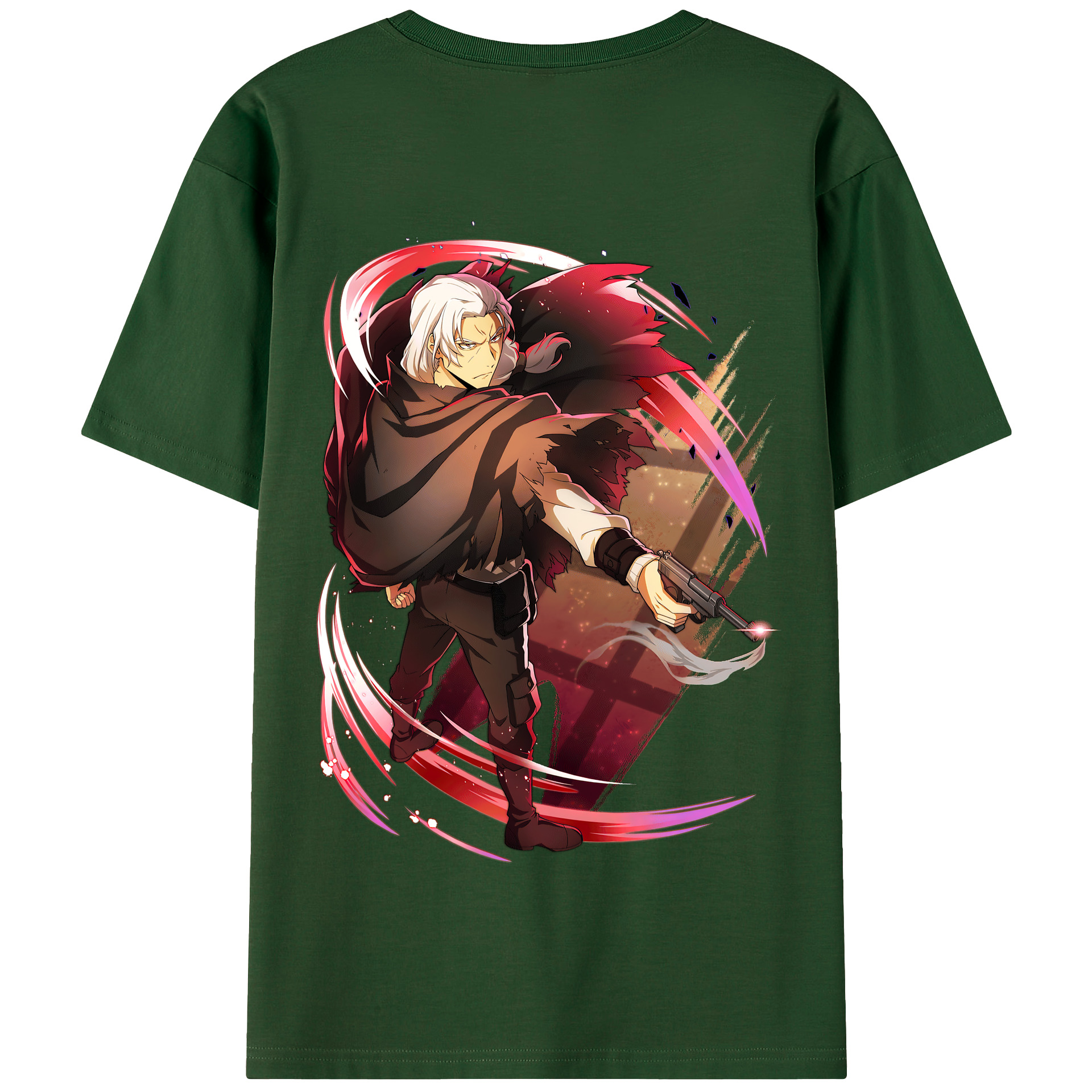（画像用） 文豪ストレイドッグス Bungo Stray Dogs 綿100％半袖Tシャツ（背面プリント）